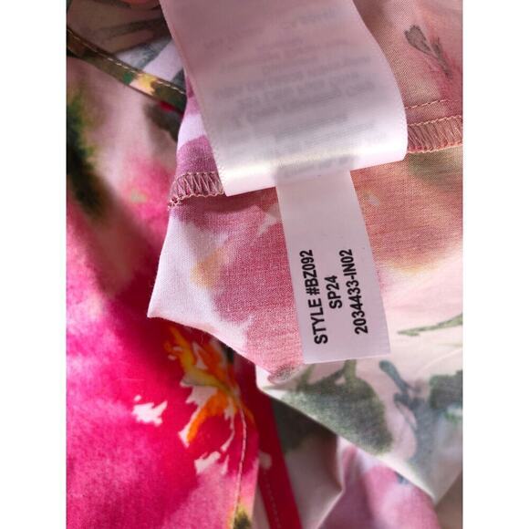 J. Crew Cecily Top Tie Back Floral Stretch Cotton NWT 4 - Picture 8 of 9